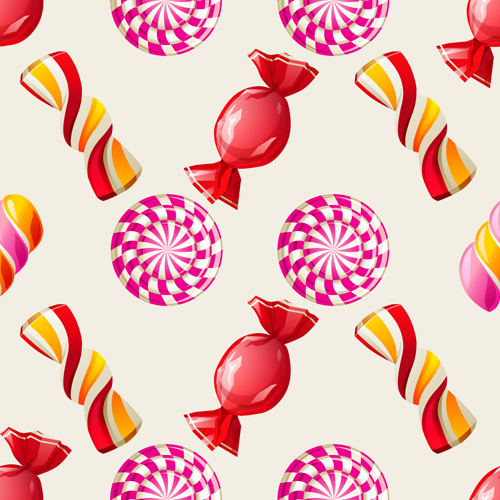 sweet seamless pattern candies 