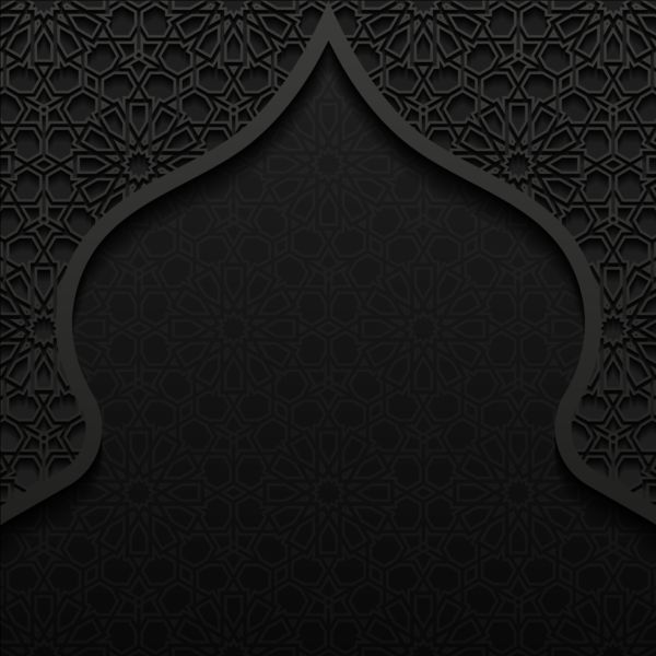 mosque islamic black background 