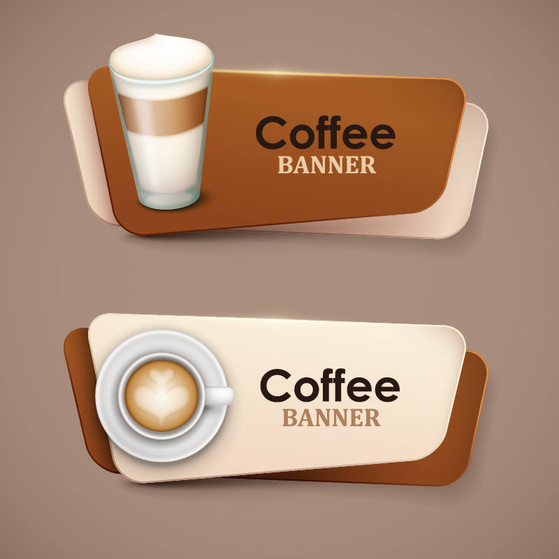 creative coffee banners 