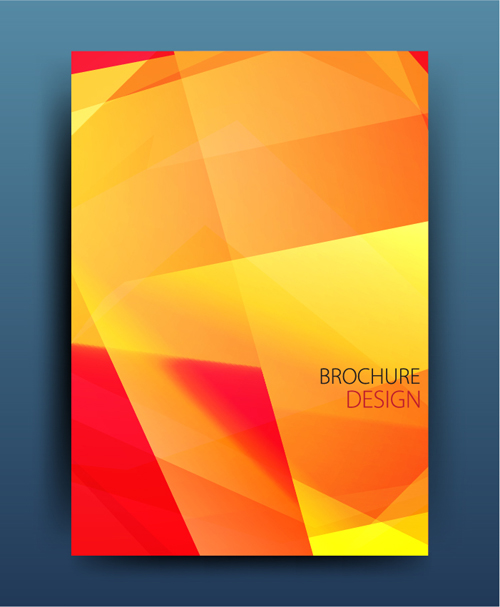 polygon modern geometric cover brochure 