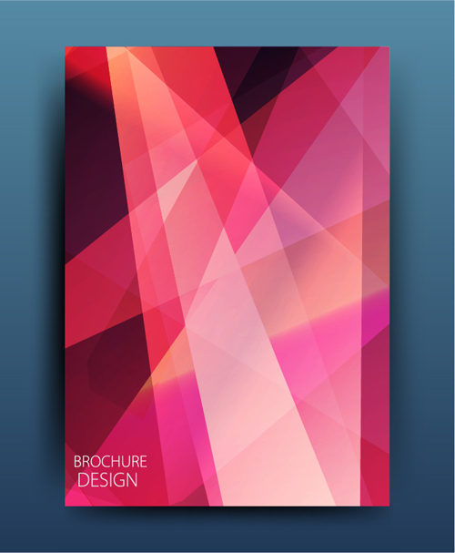 polygon modern geometric cover brochure 