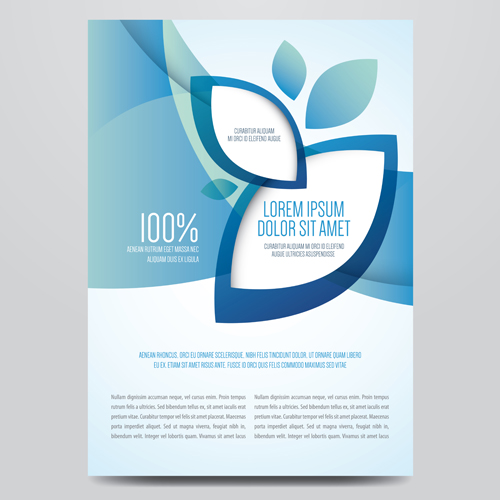 corporate brochure blue 
