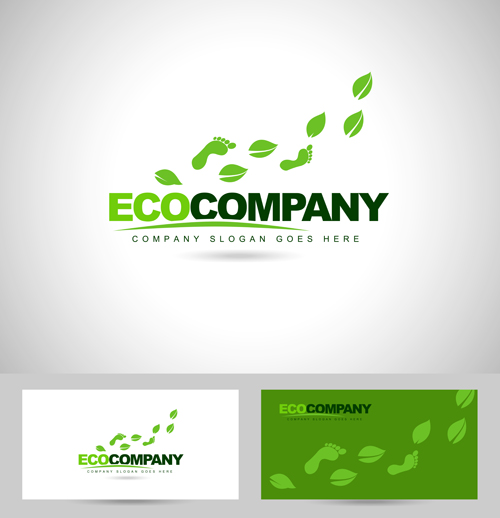 logos eco company card business 