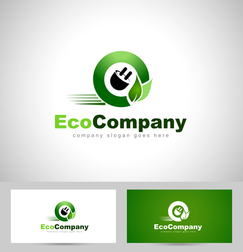 logos eco company card business 
