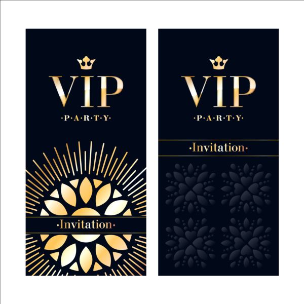 vip template luxury invitation cards 