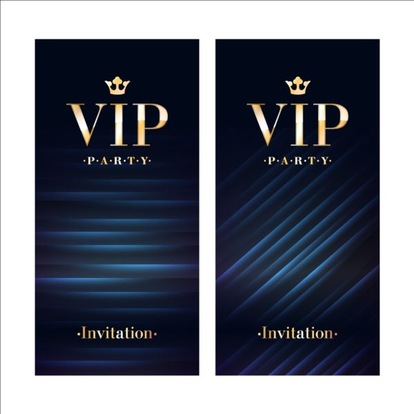 vip template luxury invitation cards 