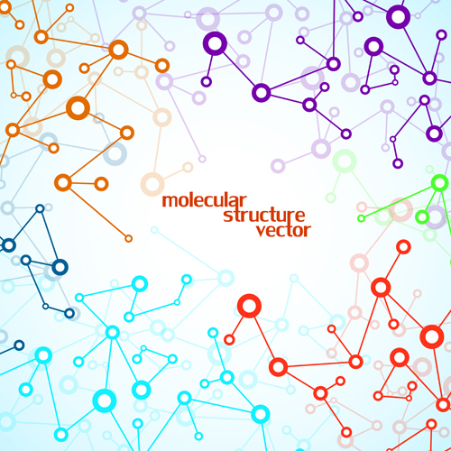 structure molecule modern background 
