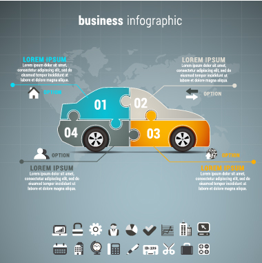 infographic car business 