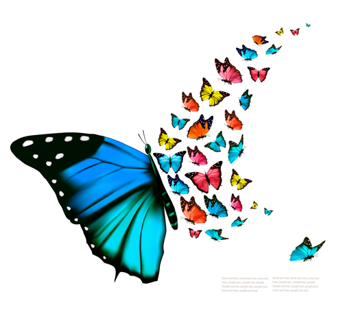 butterflies background 