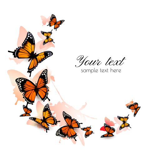 butterflies background 