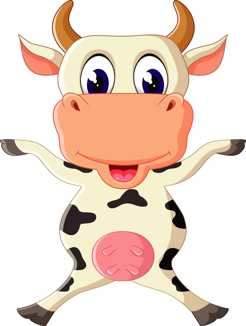 illustration cow cartoon baby 