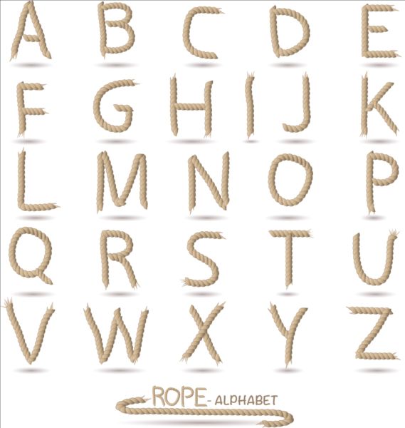 rope alphabet 