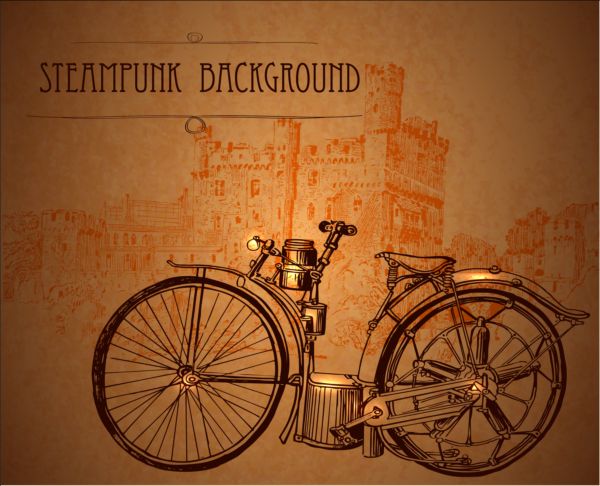 vintage steampunk background 