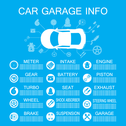 template info garage car 