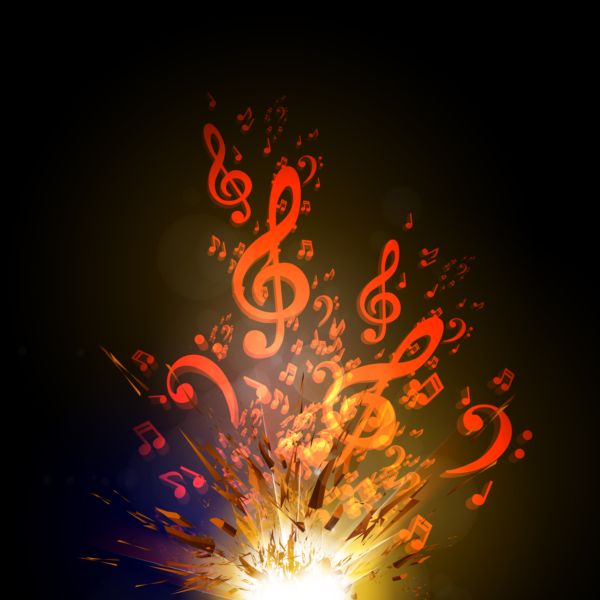 music explosion colorful 
