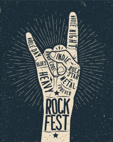 vintage rock poster festival 