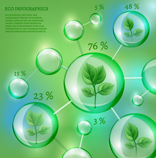 infographics eco bubble 
