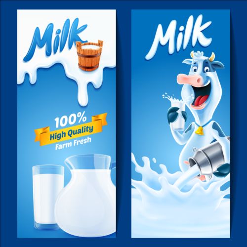 quality milk high banners 