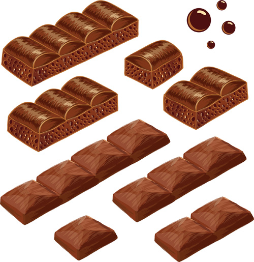 realistic design chocolate 