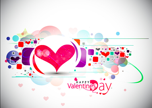 valentines design day abstract 