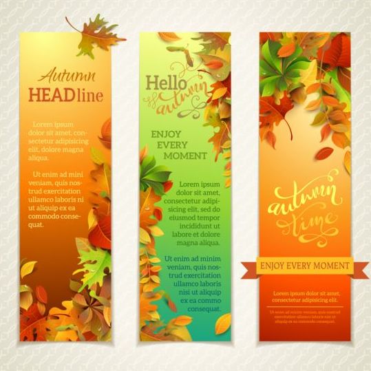 vertical banner hello autumn 