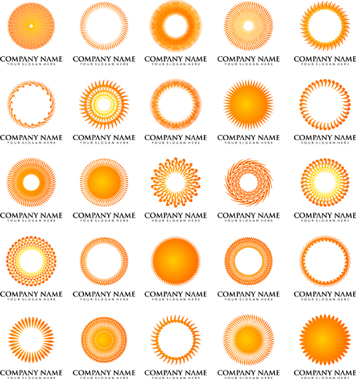 sun logos design company 