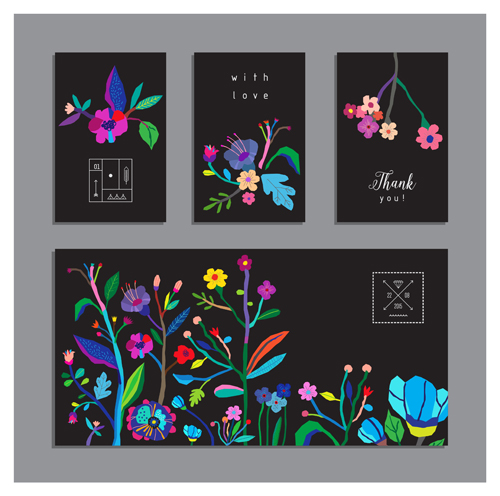 holiday flower cards 