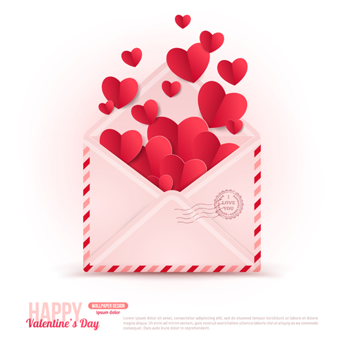 valentines envelope card 