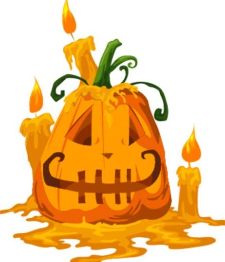 pumpkin halloween funny candle 