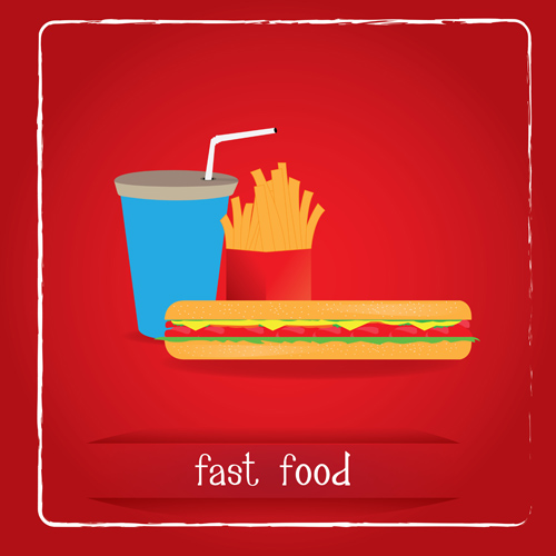 template Simlpe poster food fast 