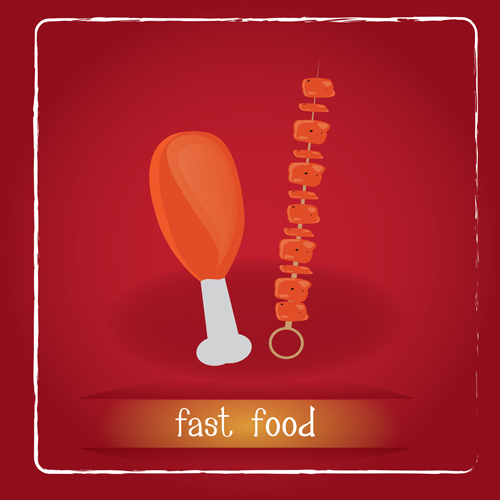 template Simlpe poster food fast 