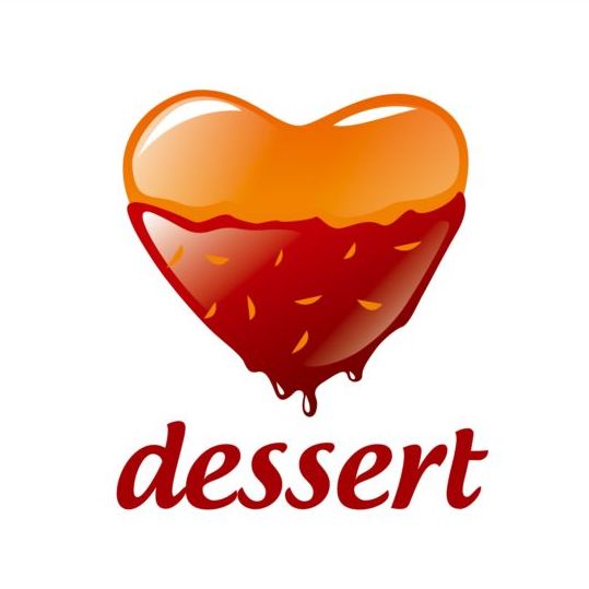 logo heart shaped dessert chocolate 