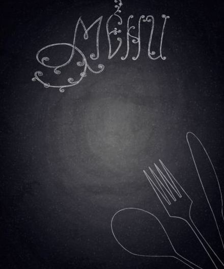 restaurant menu blackboard background 