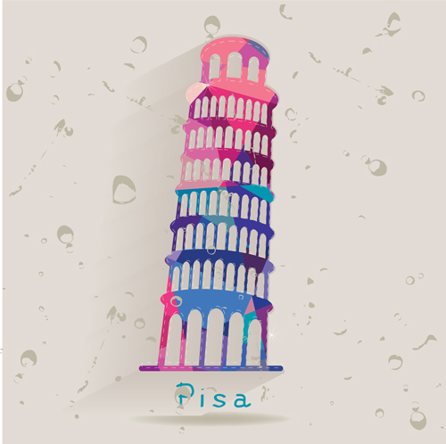 tower Pisa material Leaning 
