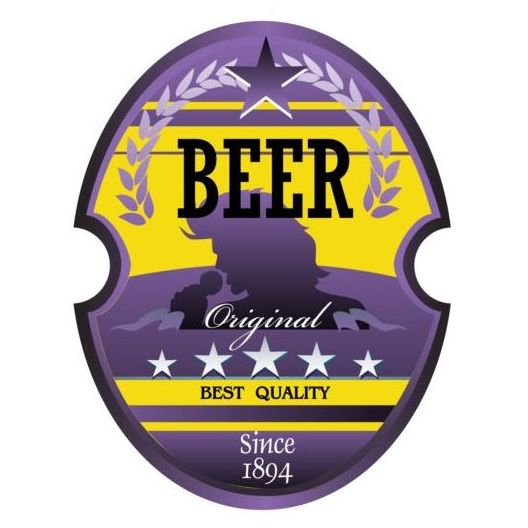 trademark sticker beer 