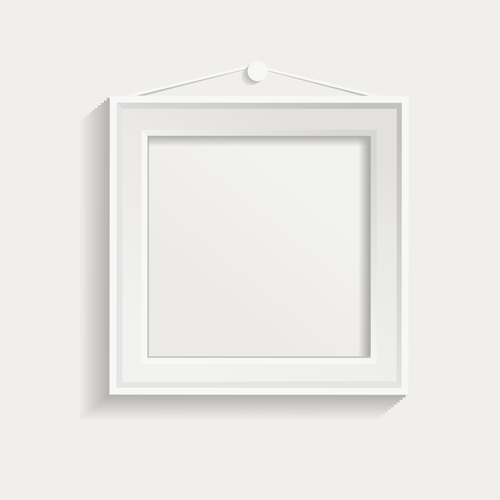 white wall frame design 
