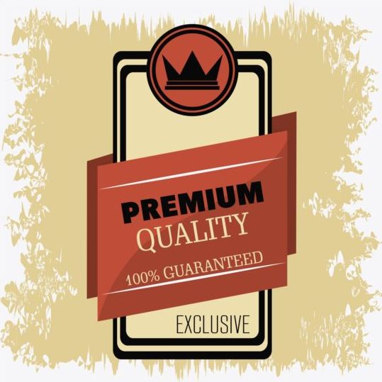 vintage quality premium label 