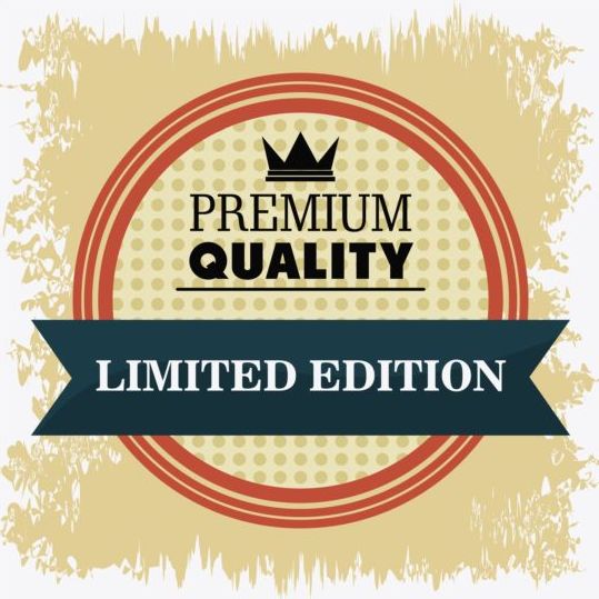 vintage quality premium label 