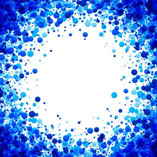 frame dots blue 