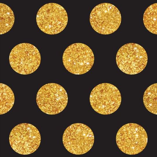 seamless round pattern golden dots 