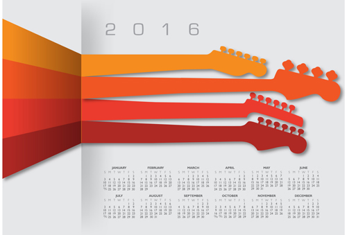music design calendars 2016 