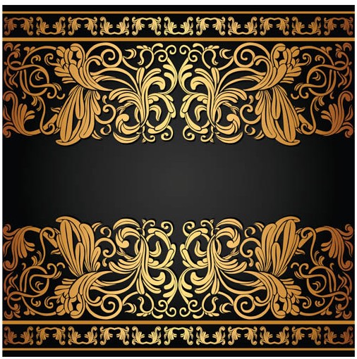 gold floral borders 