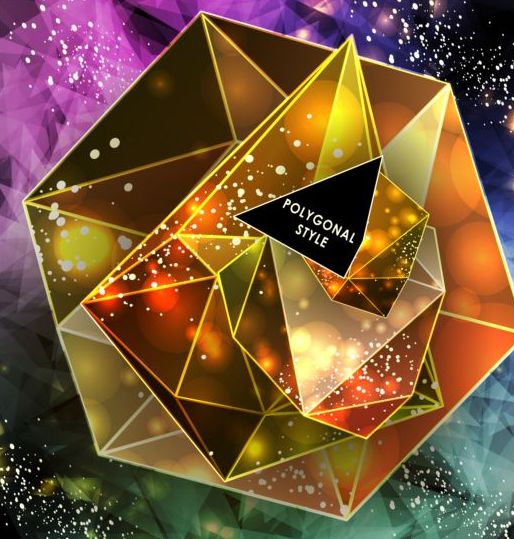 polygon diamond background abstract 