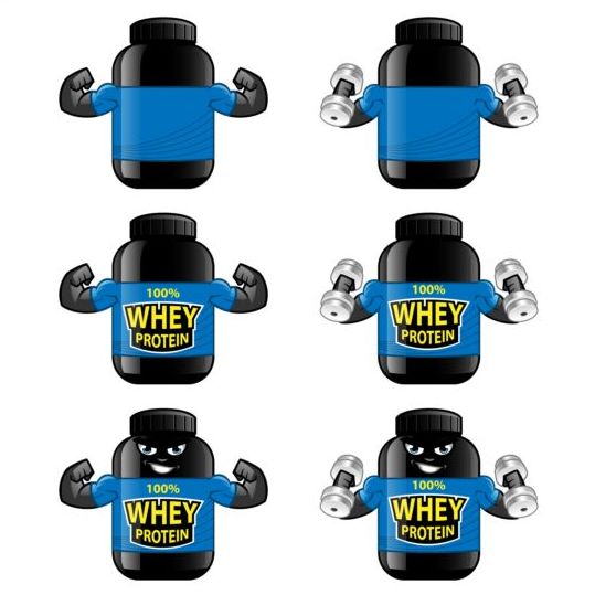 Whey Proteins bottle 