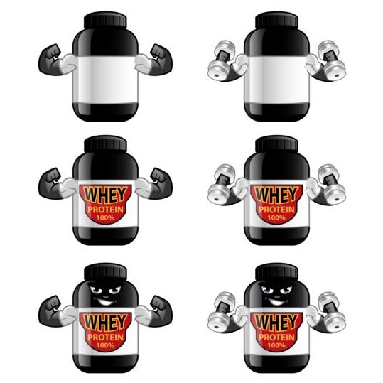 Whey Proteins bottle 