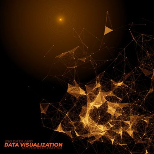 Visualization illustration data background  