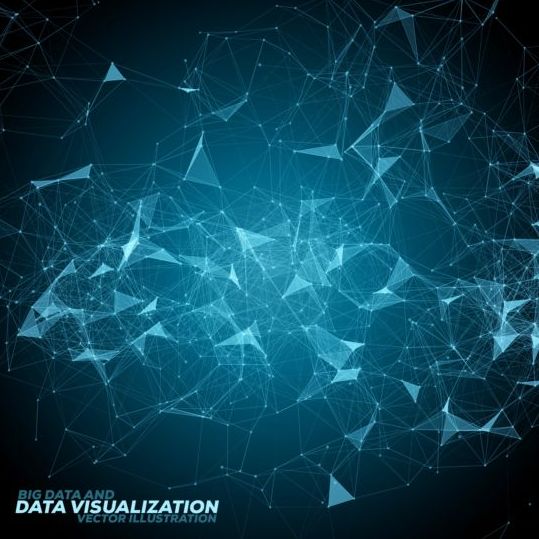 Visualization illustration data background  