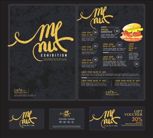 restaurant menu cards 