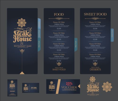 restaurant menu cards 