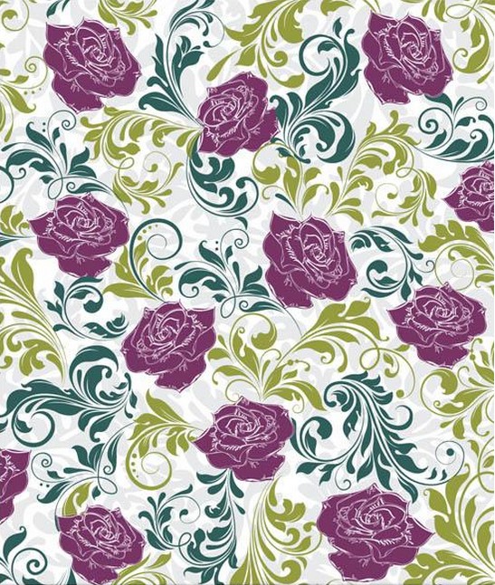 vintage seamless pattern floral 